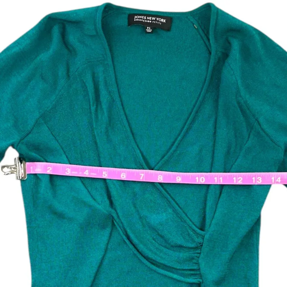Jones New York Long Sleeve Wrap‎ Top